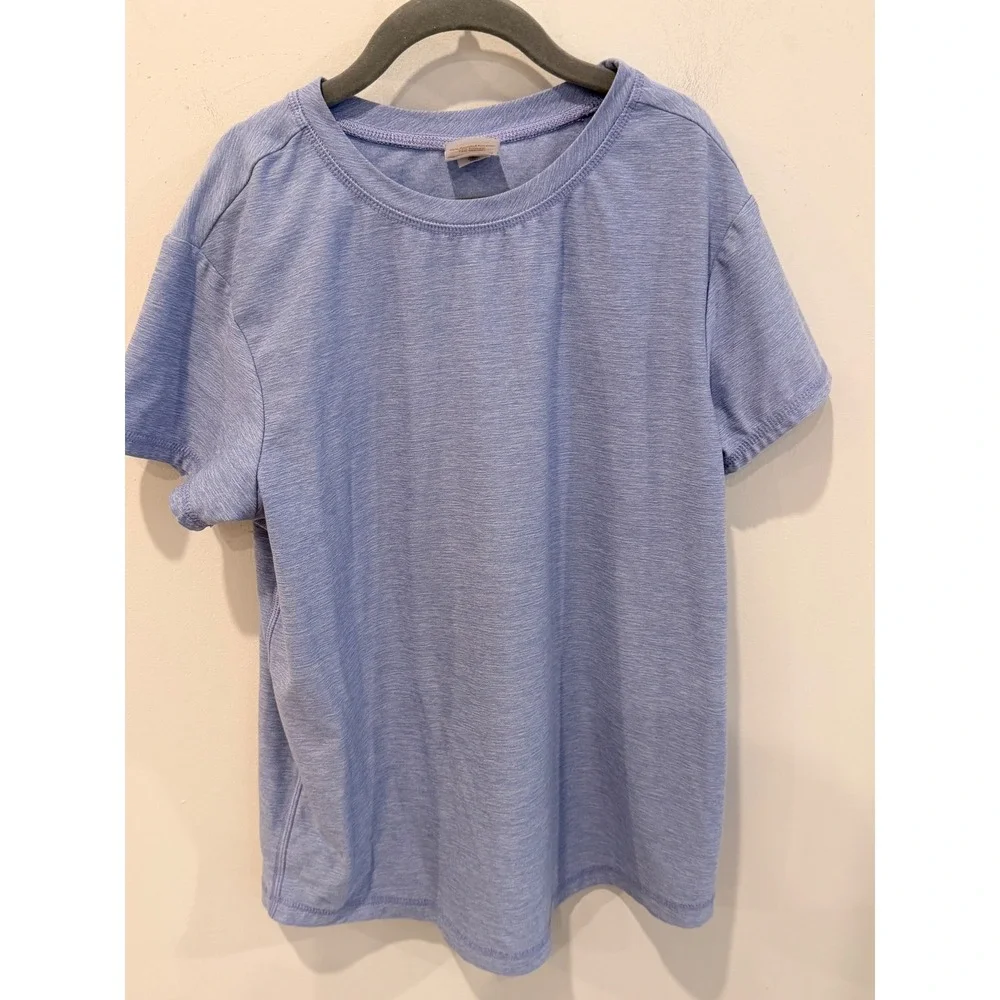 Hanna Andersson Girls Blue Space Dye Tee and Skirt Set Size 140 US 10 67523